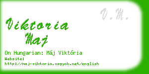 viktoria maj business card